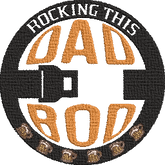 Rocking-This-Dad-Bod - Father Embroidery Design - FineryEmbroidery